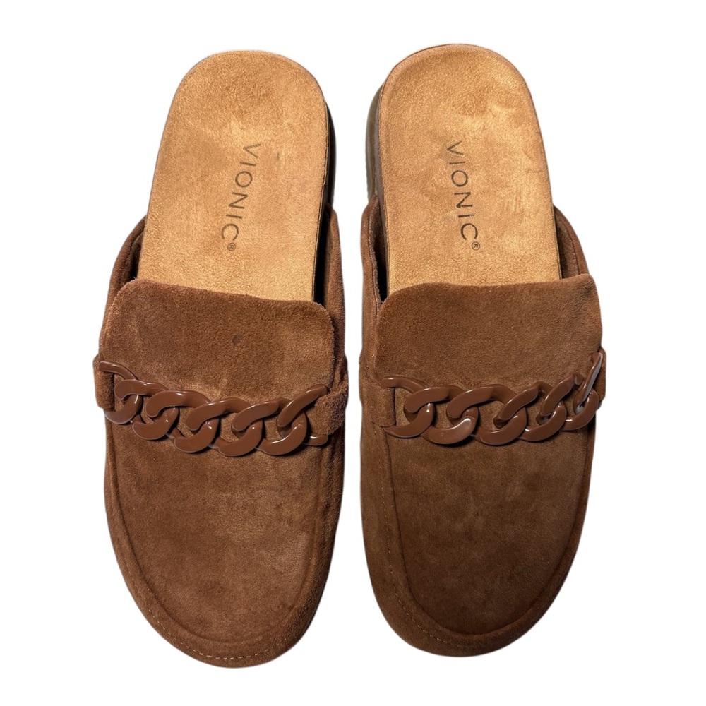 Vionic Georgie Mule Brown Suede Size 8 - Picture 4 of 7